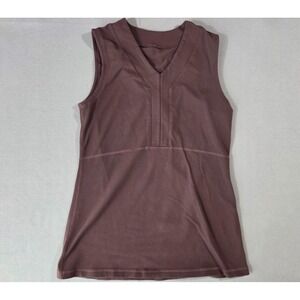 Lululemon Tank Top Womens 4 Dark Maroon Plum‎ City Shirt Casual Comfort Stretch